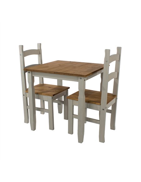 Core Products Corona Grey square dining table & 2 chair SET     , CRGTBSET1 - pic 117095 | FastDaddyshop