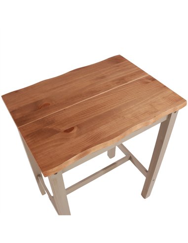 Core Products Corona Grey live edge large rectangular high breakfast bar table and stool SET, CRGTBSET22