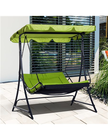 Outsunny Swing Chair Hammock Seat-Green - pic 11713 | FastDaddyshop