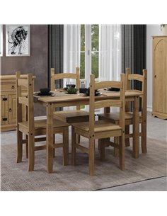 Core Products Corona rectangular dining table & 4 chair SET     , CRTBSET2 2