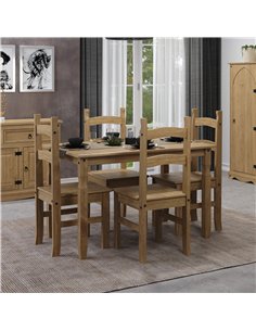 Core Products Corona rectangular dining table & 4 chair SET     , CRTBSET3 2
