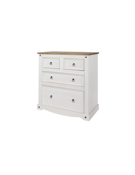 Core Products Corona White 2+2 drawer chest , CRW112 - pic 117183 | FastDaddyshop
