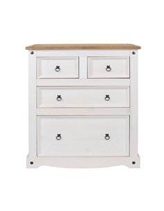 Core Products Corona White 2+2 drawer chest , CRW112 2