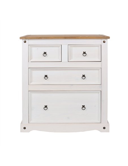 Core Products Corona White 2+2 drawer chest , CRW112 - pic 117184 | FastDaddyshop