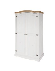 Core Products Corona White 2 door wardrobe , CRW120