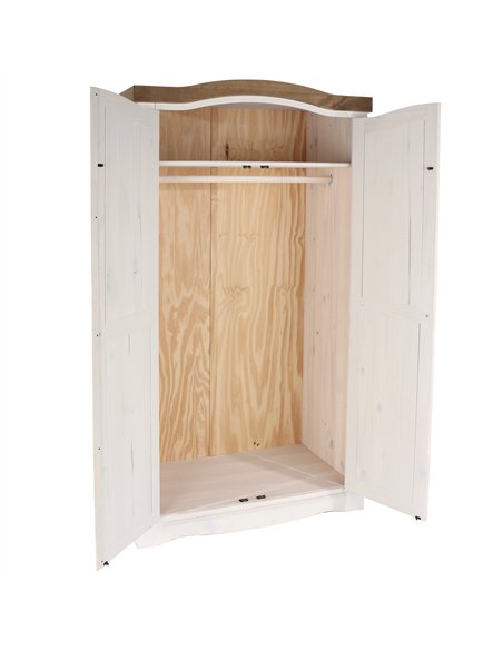 Core Products Corona White 2 door wardrobe , CRW120 - pic 117197 | FastDaddyshop