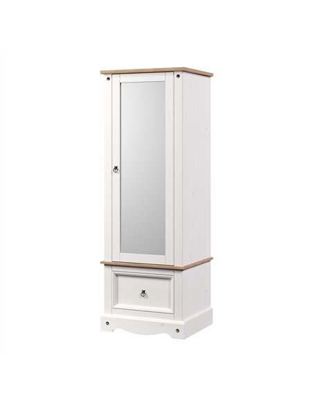 Core Products Corona White armoire with mirrored door, CRW125 - pic 117206 | FastDaddyshop