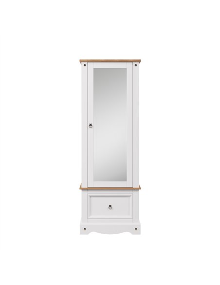 Core Products Corona White armoire with mirrored door, CRW125 - pic 117207 | FastDaddyshop