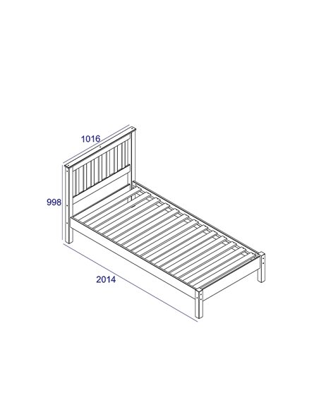 Core Products Corona White 91cm slatted lowend bedstead, CRW300LE - pic 117218 | FastDaddyshop
