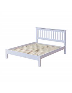 Core Products Corona White 137cm slatted lowend bedstead, CRW460LE