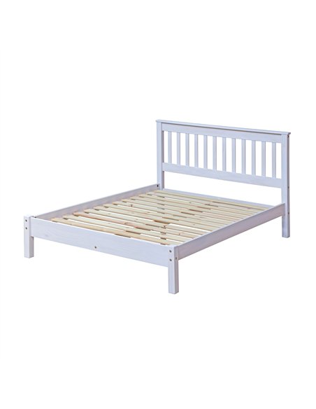 Core Products Corona White 137cm slatted lowend bedstead, CRW460LE - pic 117219 | FastDaddyshop