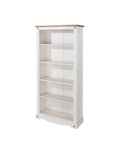 Core Products Corona White tall bookcase, CRW713