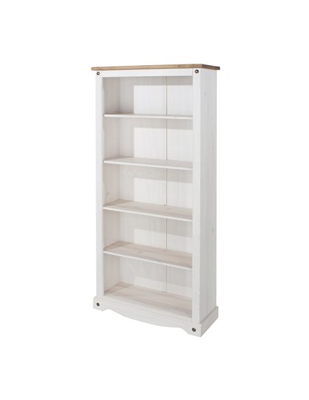 Core Products Corona White tall bookcase, CRW713 - pic 117230 | FastDaddyshop