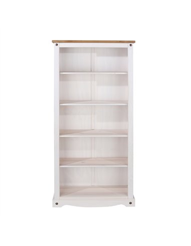 Core Products Corona White tall bookcase, CRW713