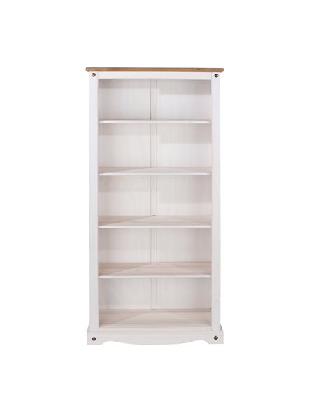 Core Products Corona White tall bookcase, CRW713 - pic 117231 | FastDaddyshop