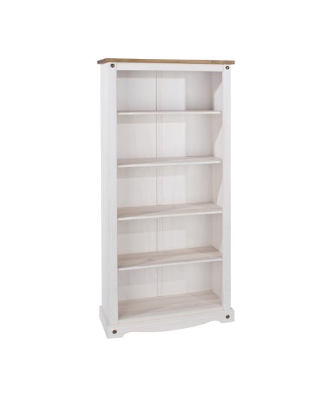 Core Products Corona White tall bookcase, CRW713 - pic 117232 | FastDaddyshop