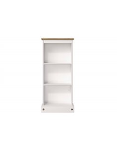 Core Products Corona White low narrow bookcase, CRW748