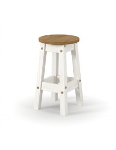 Core Products Corona White low breakfast stools (pair) , CRWSTL