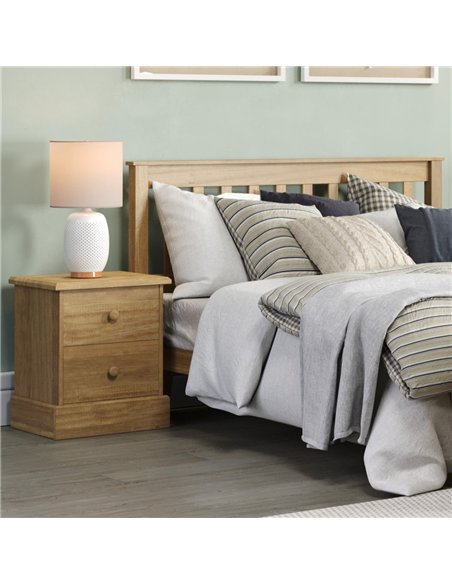 Core Products Cotswold 2 drawer bedside cabinet, CT110 - pic 117277 | FastDaddyshop