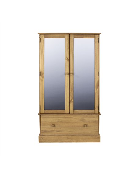 Core Products Cotswold 2 mirror door, 1 drawer wardrobe, CT181 - pic 117303 | FastDaddyshop