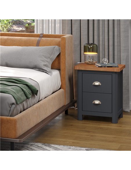 Core Products Dunkeld 2 drawer bedside cabinet, DK210 - pic 117326 | FastDaddyshop