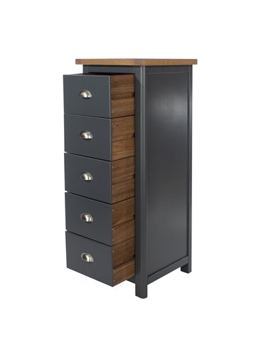 Core Products Dunkeld 5 drawer narrow chest, DK217