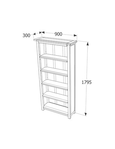 Core Products Dunkeld tall bookcase , DK312
