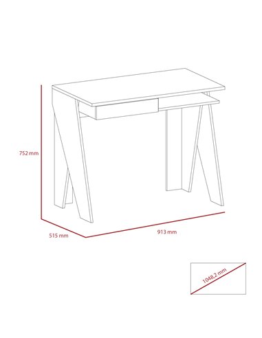 Core Products Dallas home office desk with drawer, DL106
