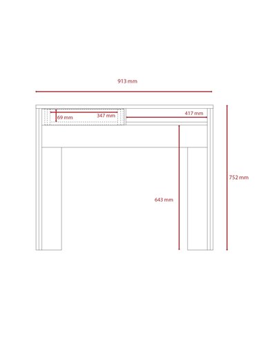 Core Products Dallas home office desk with drawer, DL106