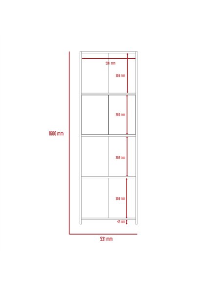 Core Products Dallas bookcase with doors, DL204 - pic 117384 | FastDaddyshop