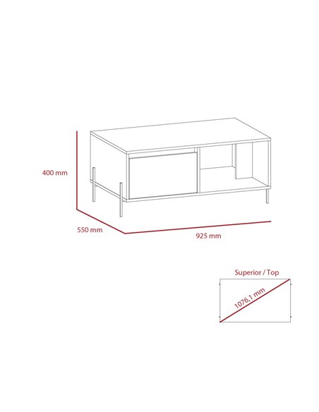 Core Products Dallas coffee table with drawer, DL902 - pic 117389 | FastDaddyshop