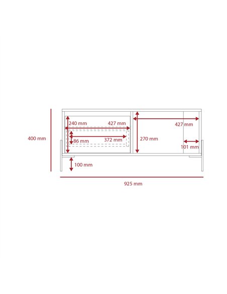Core Products Dallas coffee table with drawer, DL902 - pic 117390 | FastDaddyshop