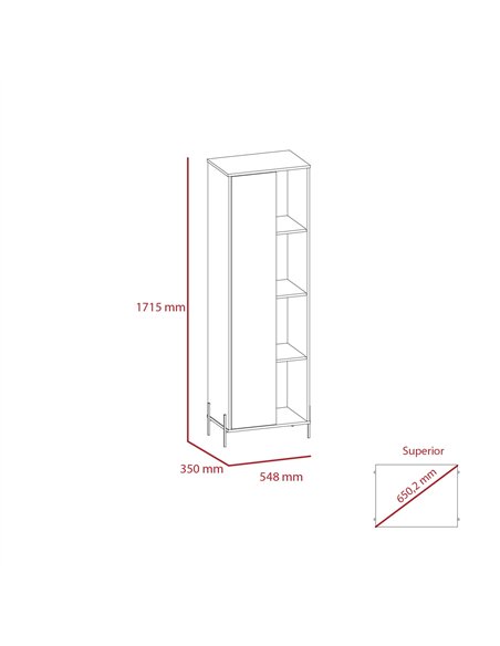 Core Products Dallas tall storage & display cabinet, DL903 - pic 117395 | FastDaddyshop