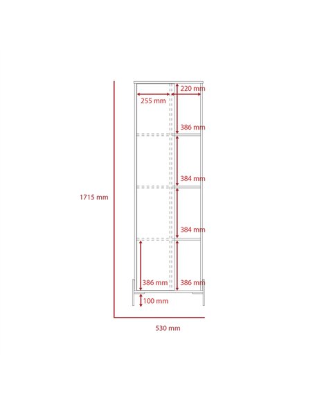 Core Products Dallas tall storage & display cabinet, DL903 - pic 117396 | FastDaddyshop
