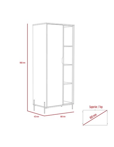 Core Products Dallas bookcase display unit, DL908