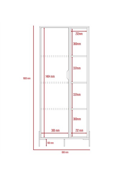 Core Products Dallas bookcase display unit, DL908 - pic 117403 | FastDaddyshop