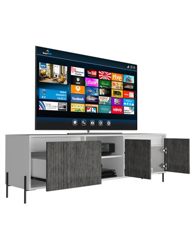 Core Products Dallas ultra wide TV rack with 4 doors, DL912
