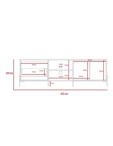 Core Products Dallas ultra wide TV rack with 4 doors, DL912