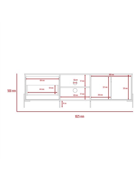 Core Products Dallas ultra wide TV rack with 4 doors, DL912 - pic 117410 | FastDaddyshop