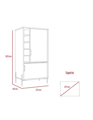 Core Products Dallas drinks & storage bar, DL914