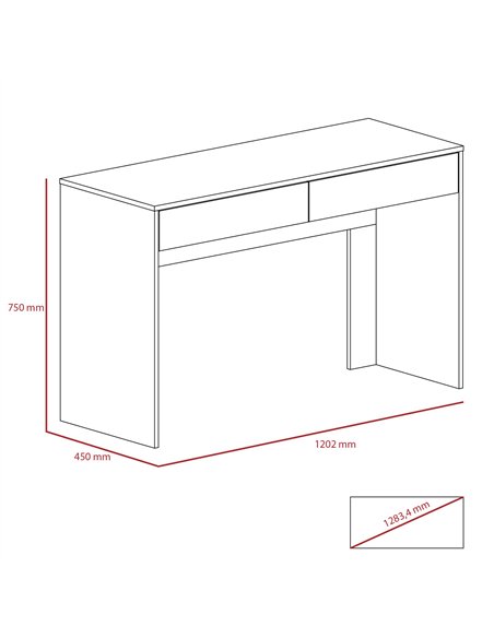 Core Products Harvard 2 drawer desk, HR103 - pic 117463 | FastDaddyshop