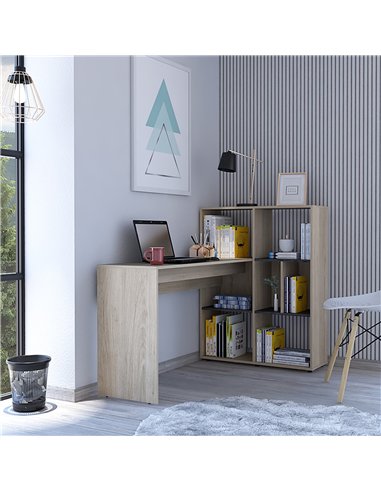 Core Products Harvard corner desk with bookcase, HR104