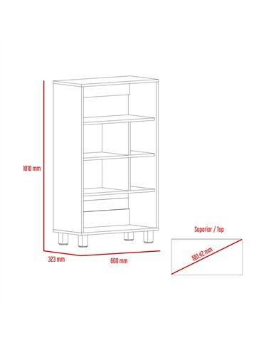 Core Products Harvard display bookcase, HR204