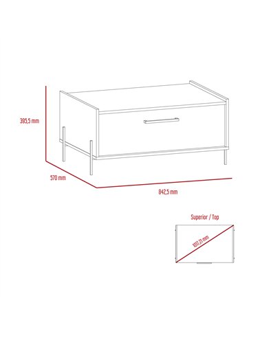 Core Products Harvard storage coffee table, HR902