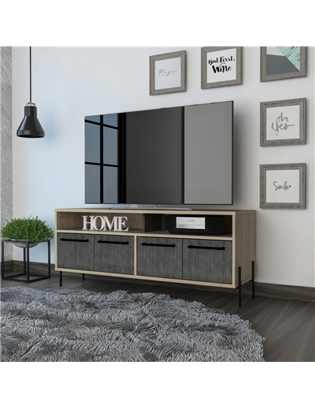 Core Products Harvard wide screen TV rack with 4 doors, HR912 - pic 117487 | FastDaddyshop