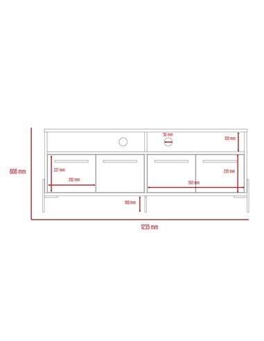 Core Products Harvard wide screen TV rack with 4 doors, HR912