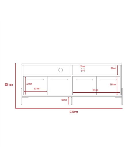 Core Products Harvard wide screen TV rack with 4 doors, HR912 - pic 117490 | FastDaddyshop