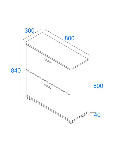 Core Products Lido 2 door shoe cabinet , LD241 - pic 117550 | FastDaddyshop