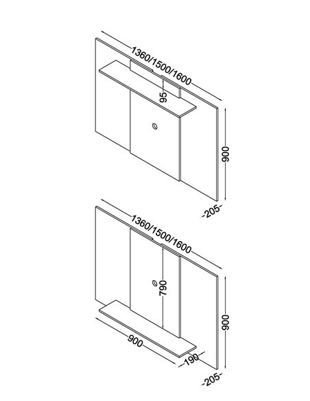 Core Products Lido extendable fixed TV wall panel, gloss white , LD721W - pic 117578 | FastDaddyshop