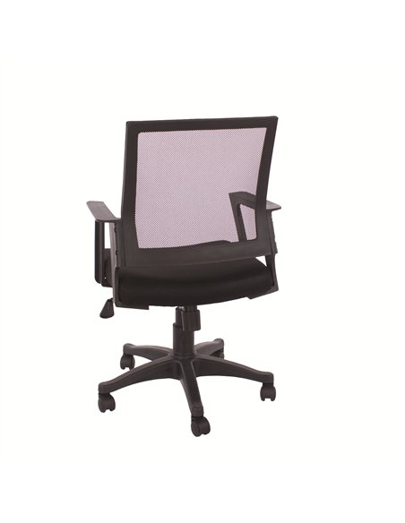Core Products Loft Home Office home office chair in black mesh back & black fabric seat & black base , LFCH25-BK - pic 117581 | FastDaddyshop